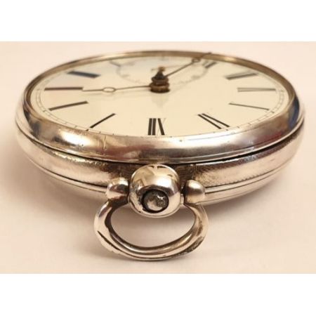 Antike englische Fusee Key Wind Taschenuhr