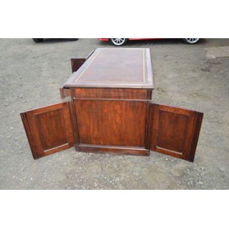 Antiker Mahagoni Partner Schreibtisch