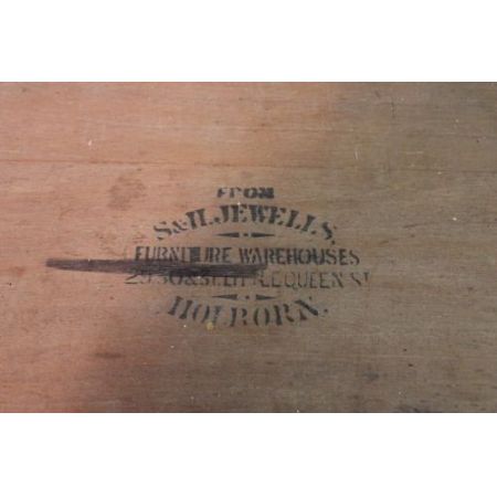 Antiker Sockelschreibtisch aus Walnussholz