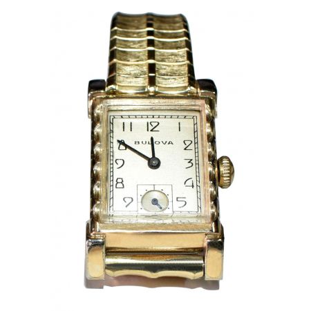 Antike Art Deco Herren Armbanduhr von Bulova