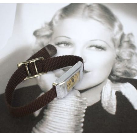 Antike schweizer Art Deco Uhr von Edox