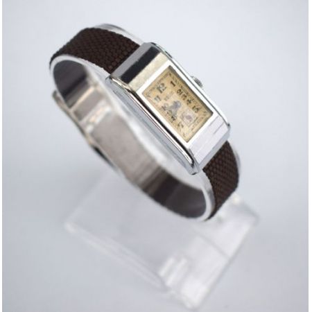 Antike schweizer Art Deco Uhr von Edox