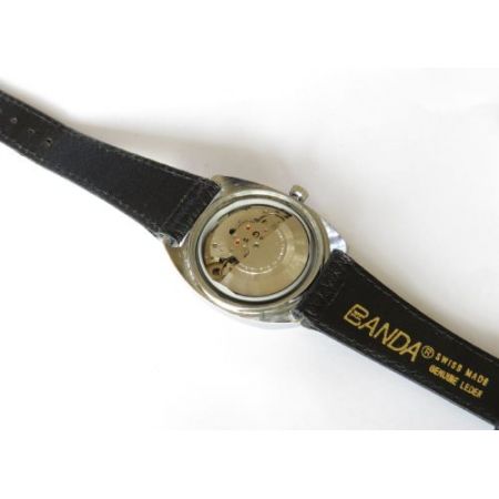 Antike Herren Strad wrist watch/Strad Armbanduhr aus Edelstahl 1960