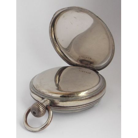 Antike Moeris Taschenuhr/pocket watch mit Gehäuse aus Nickel 1920