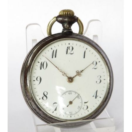 Gunmetal Taschenuhr aus den 1920er Jahre