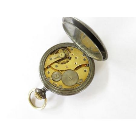 Gunmetal Taschenuhr aus den 1920er Jahre