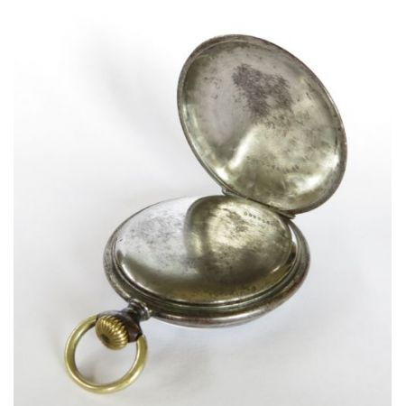 Gunmetal Taschenuhr aus den 1920er Jahre