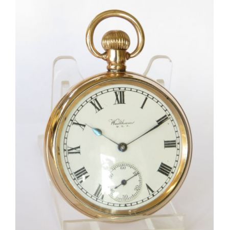 Vintage Waltham Taschenuhr aus den 1930er Jahren