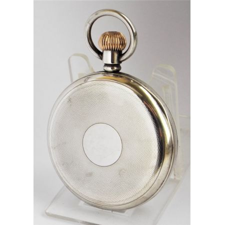 Silberne Arcadia-Taschenuhr von 1924.