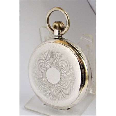 Antike silberne Wickeltaschenuhr von 1919