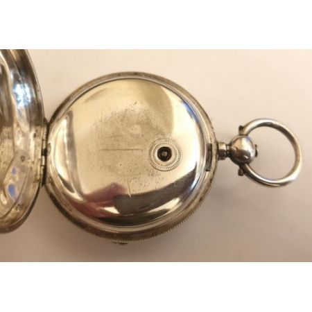 Silberne Taschenuhr von American waltham watch co.