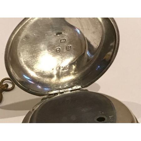 Silberne Chronograph Taschenuhr von 1887