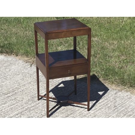 Antiker spätgeorgianischer Mahagoni-Nachttisch