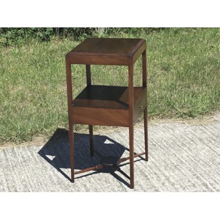 Antiker spätgeorgianischer Mahagoni-Nachttisch