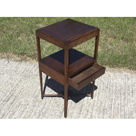 Antiker spätgeorgianischer Mahagoni-Nachttisch