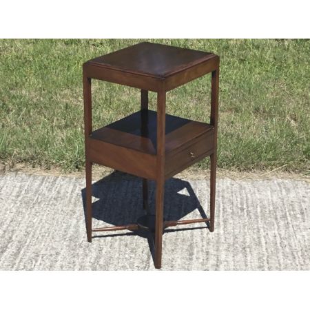 Antiker spätgeorgianischer Mahagoni-Nachttisch