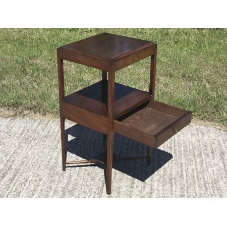 Antiker spätgeorgianischer Mahagoni-Nachttisch