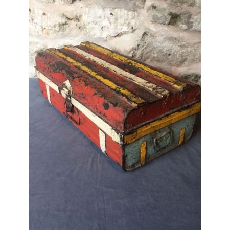 Antiker bemalter Koffer von ca 1920