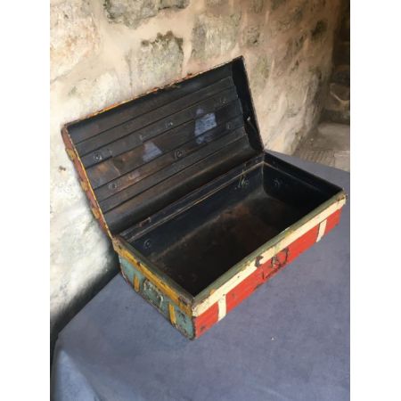 Antiker bemalter Koffer von ca 1920
