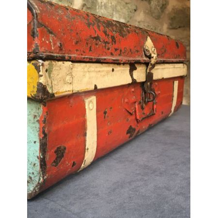 Antiker bemalter Koffer von ca 1920