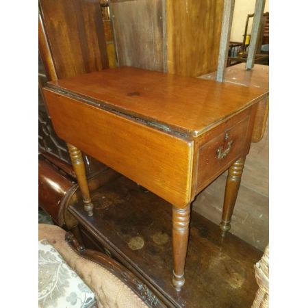 Antiker ungewöhnlicher Teakholz Waschtisch von ca 1880