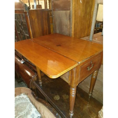 Antiker ungewöhnlicher Teakholz Waschtisch von ca 1880