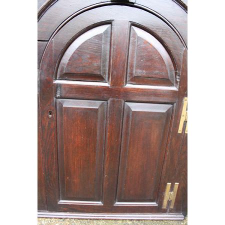 Antiker Eichenholz Eckschrank