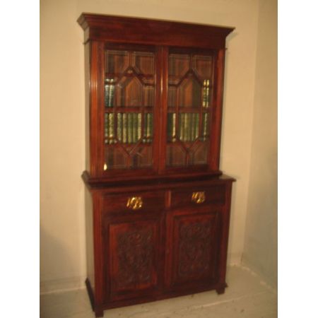 Antiker Mahagoni Bücherschrank