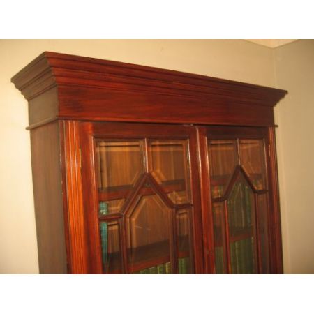 Antiker Mahagoni Bücherschrank