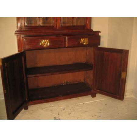 Antiker Mahagoni Bücherschrank