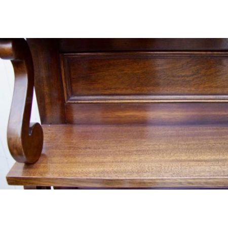 Antikes offenes Waterfall Bücherregal aus Mahagoni