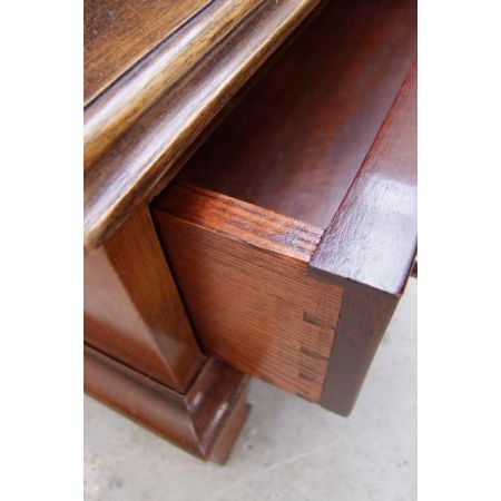 Antikes offenes Waterfall Bücherregal aus Mahagoni