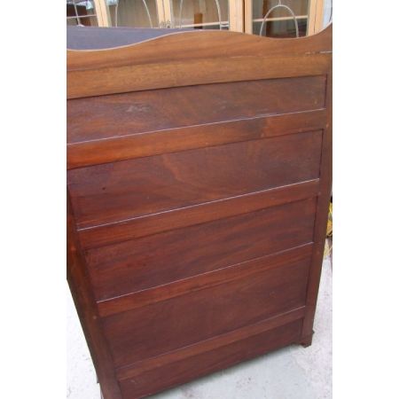 Antikes offenes Waterfall Bücherregal aus Mahagoni