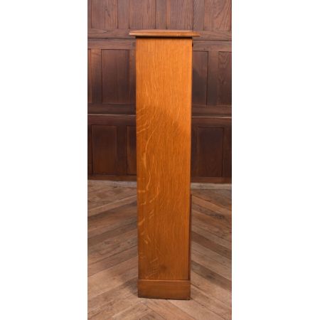 Antikes offenes Bücherregal aus Eichenholz