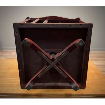 Kleines antikes Mahagoni Bücherregal aus dem frühen 20. Jahrhundert