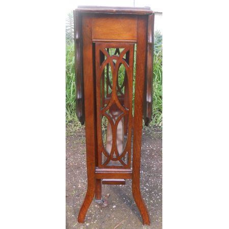 Antiker Mahagoni Drop Leaf Couchtisch