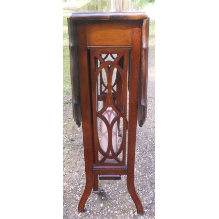 Antiker Mahagoni Drop Leaf Couchtisch
