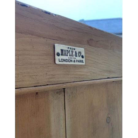 Antiker Schminktisch aus Kiefernholz von Maple & Co.