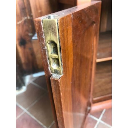 Antiker Klaviersitz aus Mahagoni Massivholz 20. Jahrhundert