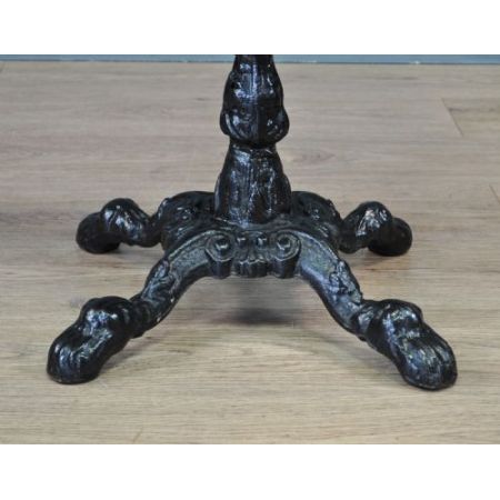 Antiker Besitelltisch Gusseisen mit Massivholzplatte 