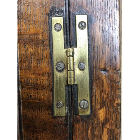 Antiker hängender Eckschrank aus Eichenholz