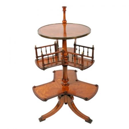 Antiker Bücherständer aus Satinholz