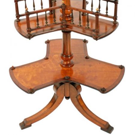 Antiker Bücherständer aus Satinholz