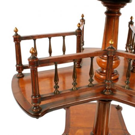 Antiker Bücherständer aus Satinholz