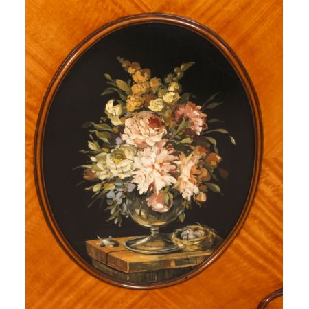 Antiker Sheraton Revival Breakfront Bücherschrank