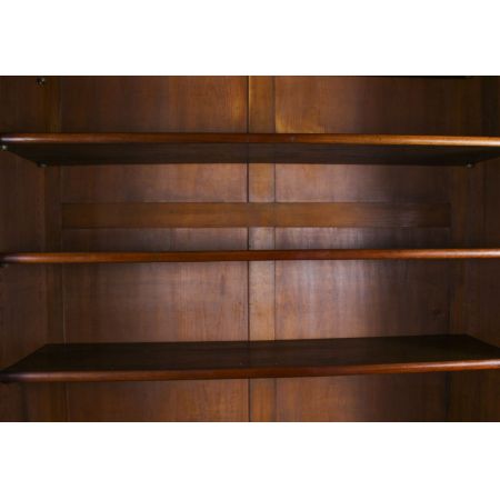 Antiker Breakfront Bücherschrank aus Flame Mahagoni