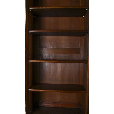 Antiker Breakfront Bücherschrank aus Flame Mahagoni