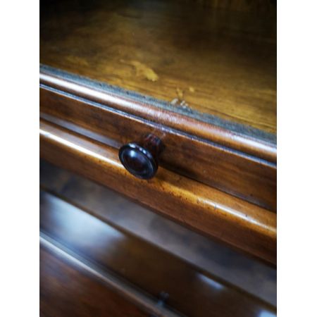 Antiker Art Deco Bücherschrank aus Walnussholz