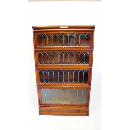 Antiker Mahagoni Bücherschrank 