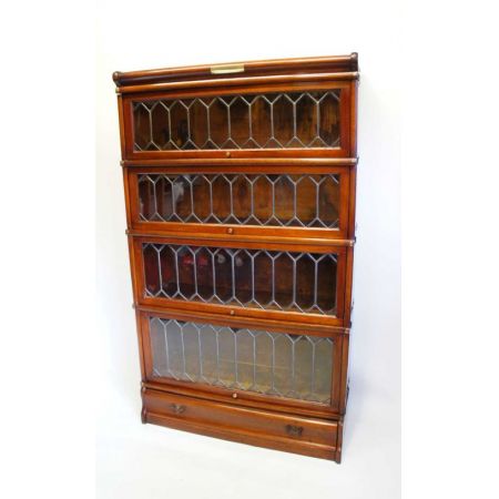 Antiker Mahagoni Bücherschrank 